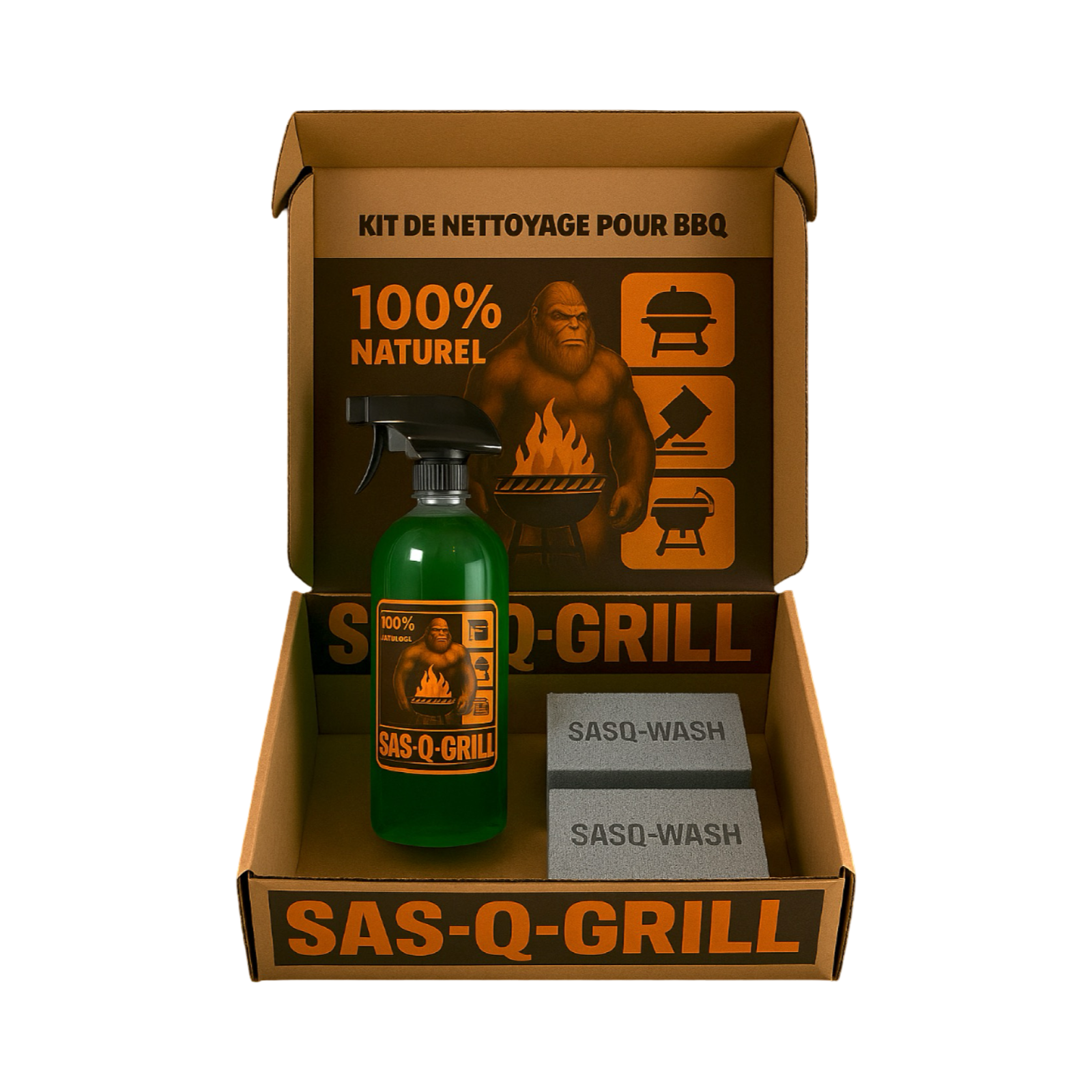 KIT NETTOYANT POUR BBQ - SASQ-WASH