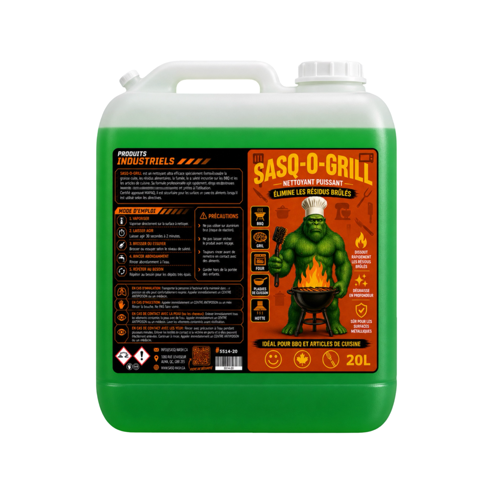 SASQ-O-GRILL - SASQ-WASH