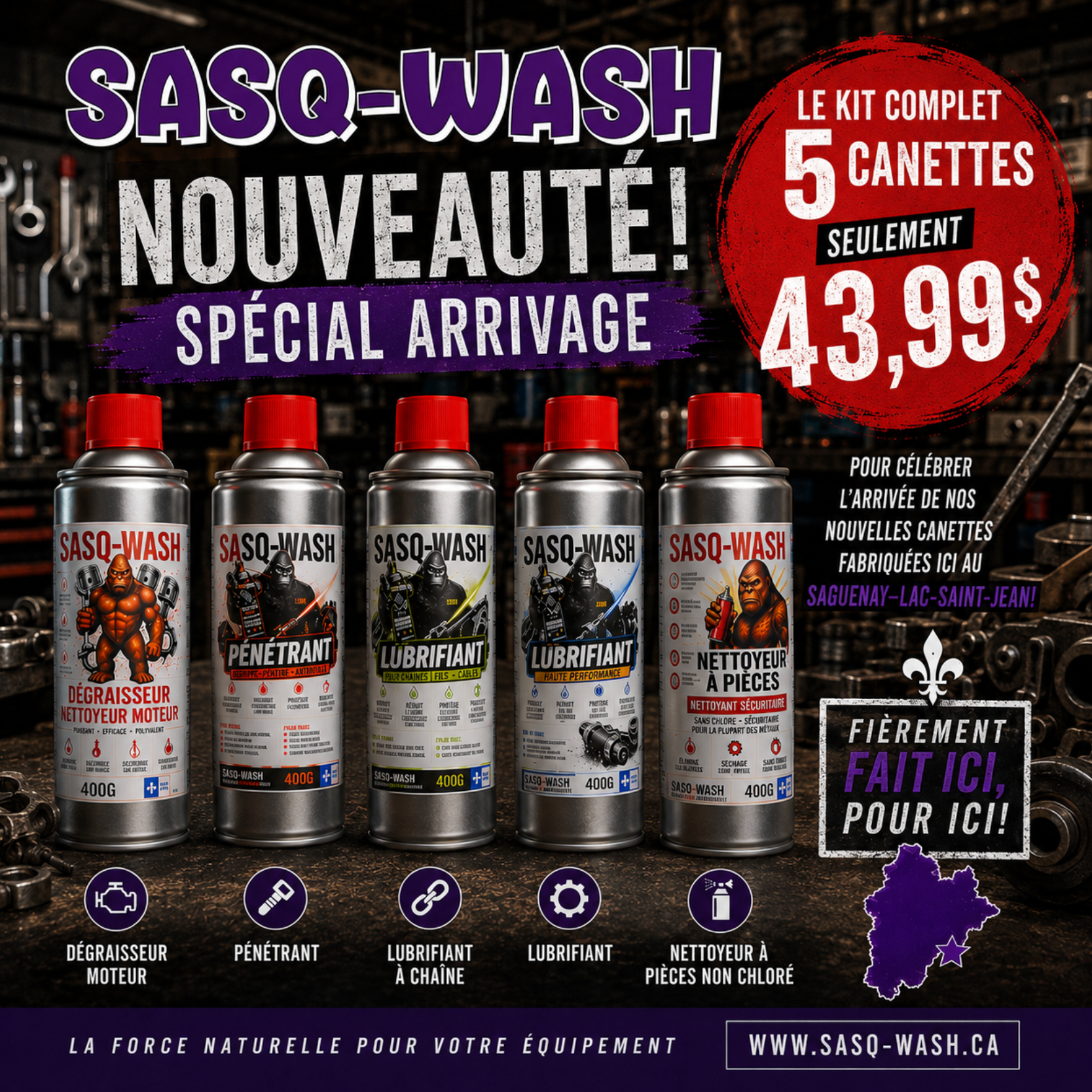 BUNDLE CANETTES - SASQ-WASH