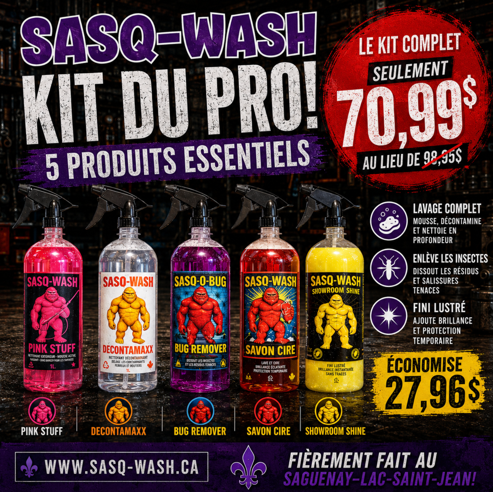 LE KIT DU PRO - SASQ-WASH