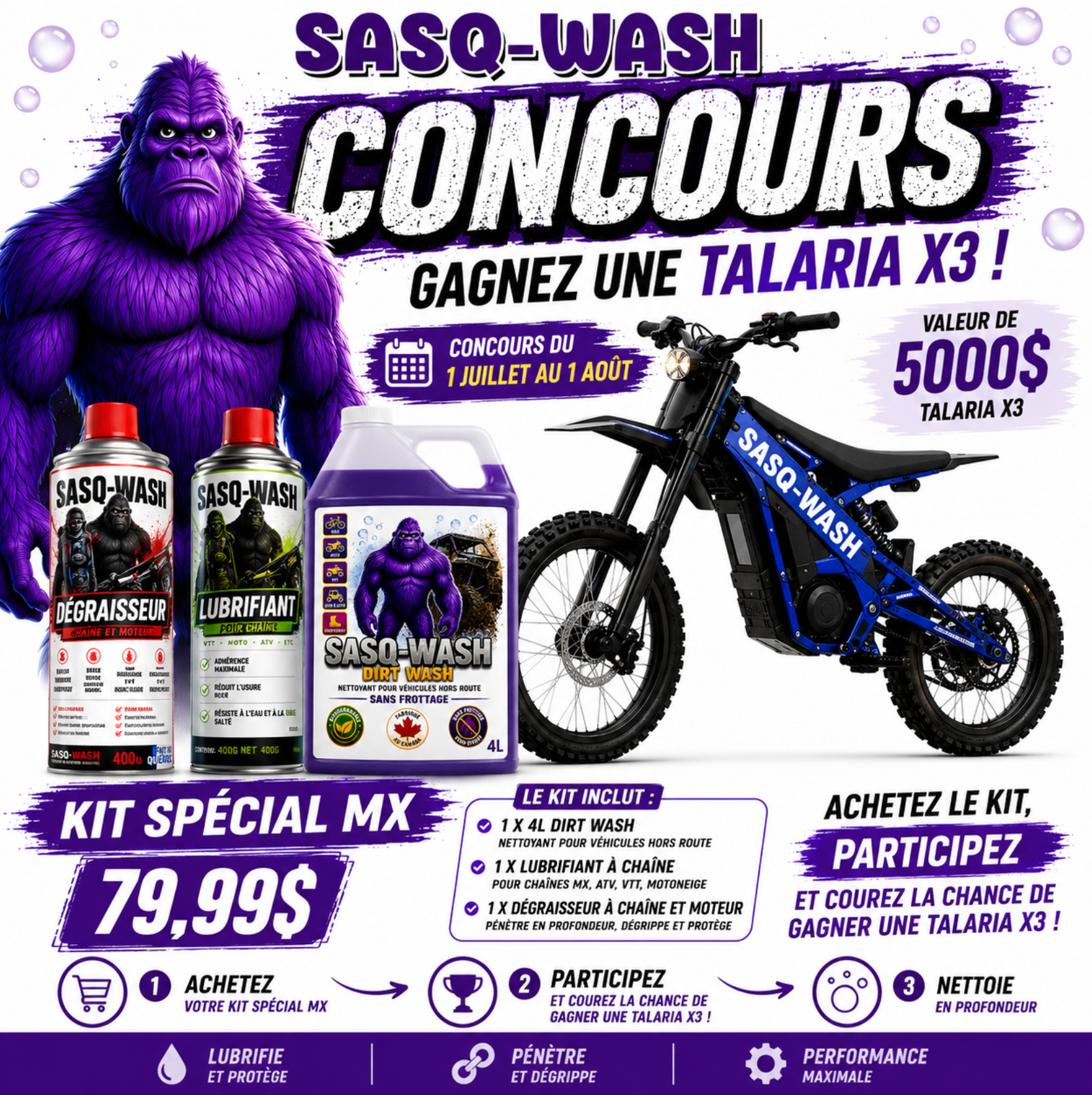 KIT SPECIAL MX - CONCOUR TALARIA X3 - SASQ-WASH